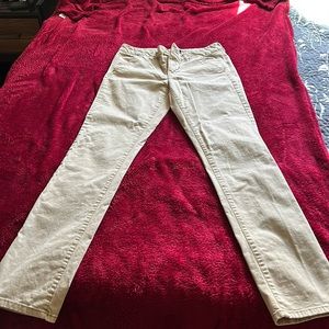 American Eagle khaki stretch skinny jeans long. Size 8.